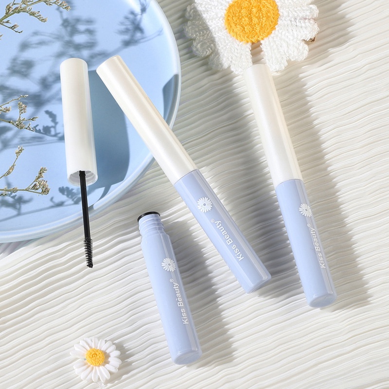 KISS BEAUTY Mascara Đầu Cọ Nhỏ Kháng Nước Chuốt Làm Dày / Cong Lông Mi Không Vón Cục Tiện Dụng