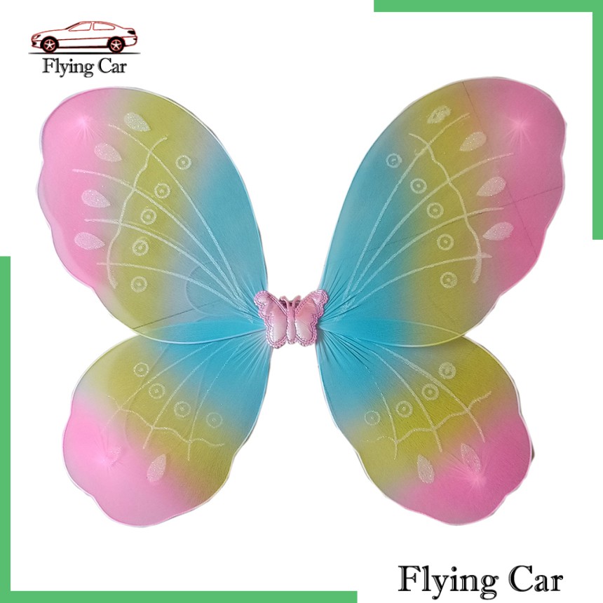 Set 2 Bươm Bướm Kim Tuyến Nhiều Màu Sắc Dùng Hóa Trang Tiệc Sinh Nhật Cho Bé