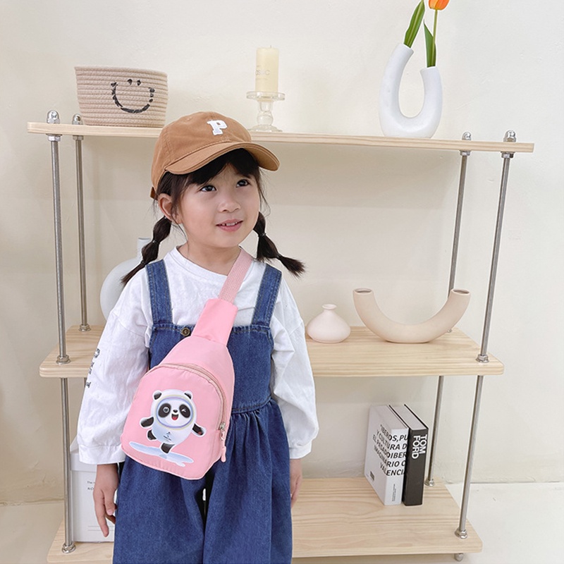 Túi Đeo Chéo Canvas 2022 Họa Tiết Hoạt Hình Cho Bé