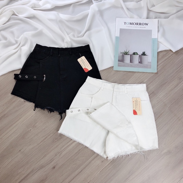 Quần SHORT KAKI giả váy KÈM KHOEN