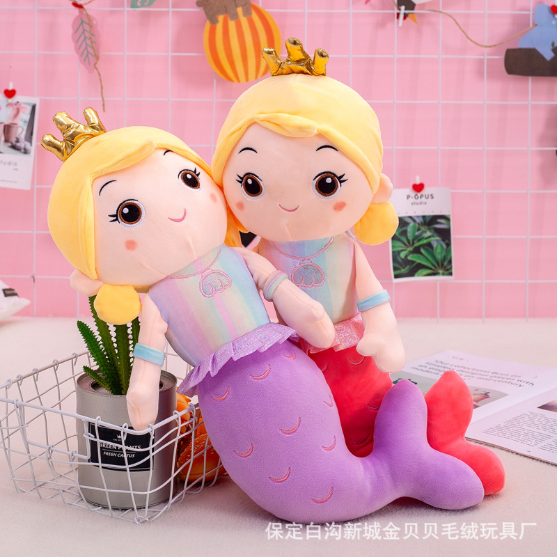 MỚI Gối ôm hình nàng tiên cá đội vương miện cho bé gái