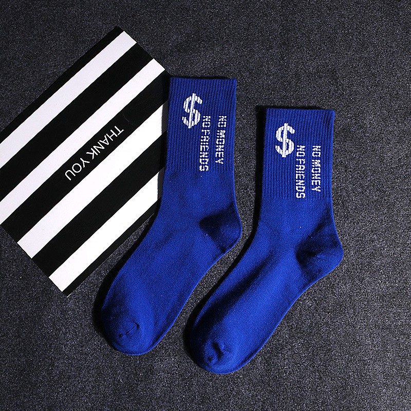 Vớ Cao Cổ NO MONEY NO FRIEND [SHOPEE TRỢ GIÁ]