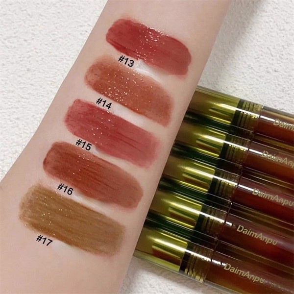 Son Daimanpu Tint Bóng Vỏ Xanh Matcha Mirror Lip Glaze