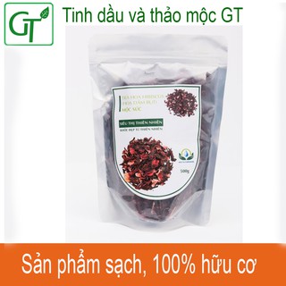 [100% HỮU CƠ] - Trà hoa Dâm Bụt ( hibicus ) sấy khô mộc sắc gói 100g
