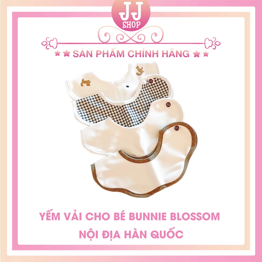 Yếm Vải Cho Bé BUNNIE BLOSSOM VELLA Nội Địa Hàn Quốc [SẴN]