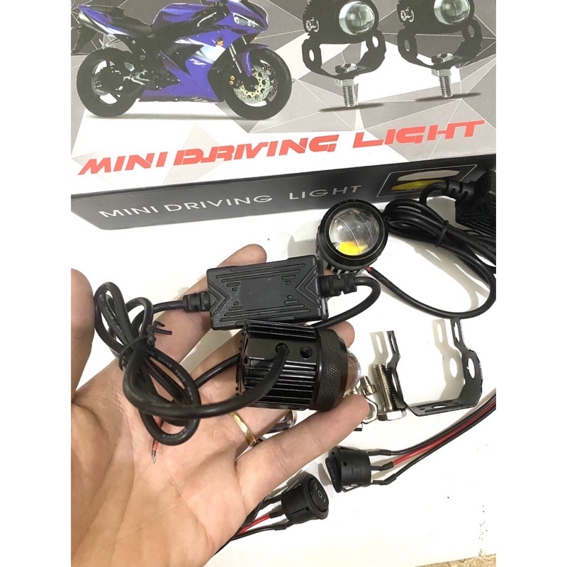 Đèn Trợ Sáng Bi Cầu Mini 2 Chế Độ Hàng Loại 1 Lắp Các Loại Xe