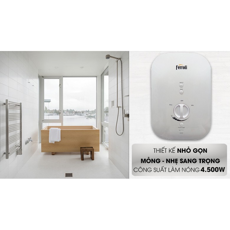 Bình nước nóng trực tiếp Ferroli Slim Divo SSP 4500W