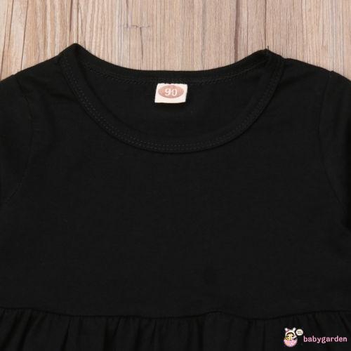 Đầm Ngắn Tay Dài Họa Tiết Ông Già Noel Xinh Xắn Dành Cho Bé Gái