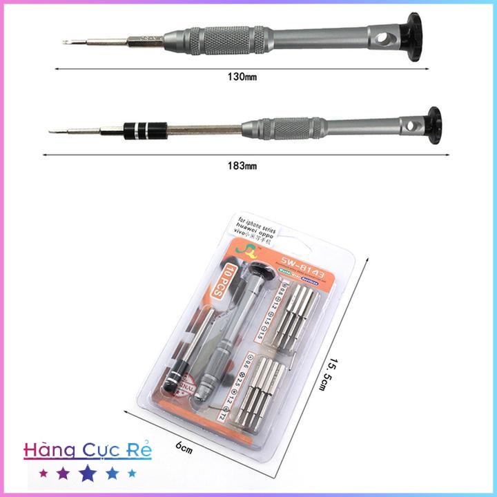Bộ tuavit sữa chữa điện thoại, laptop, mắt kính, iphone, tô vít 8 đầu đa năng 8143 - Shop Hàng Cực Rẻ