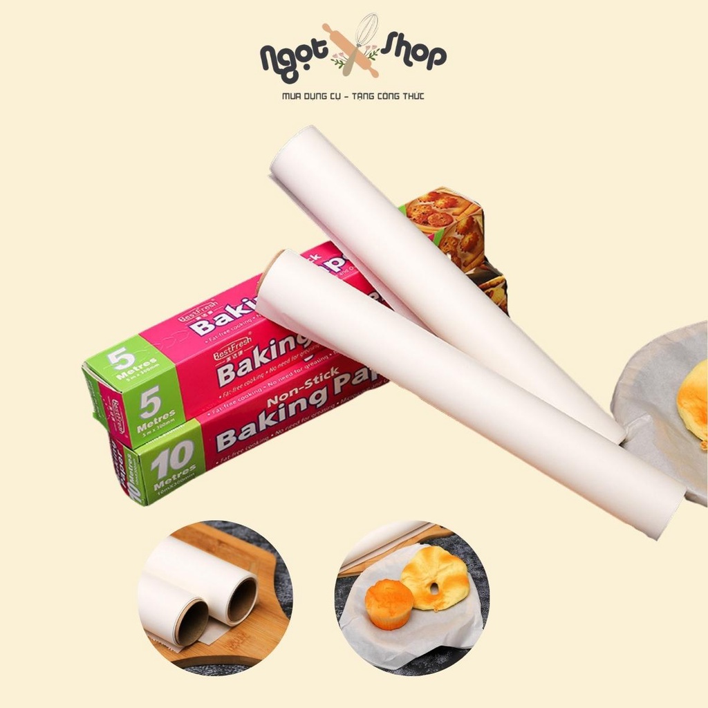 Giấy Nến Cuộn Cho Nồi Chiên Không Dầu, Giấy Nướng Bánh Chống Dính An Toàn
