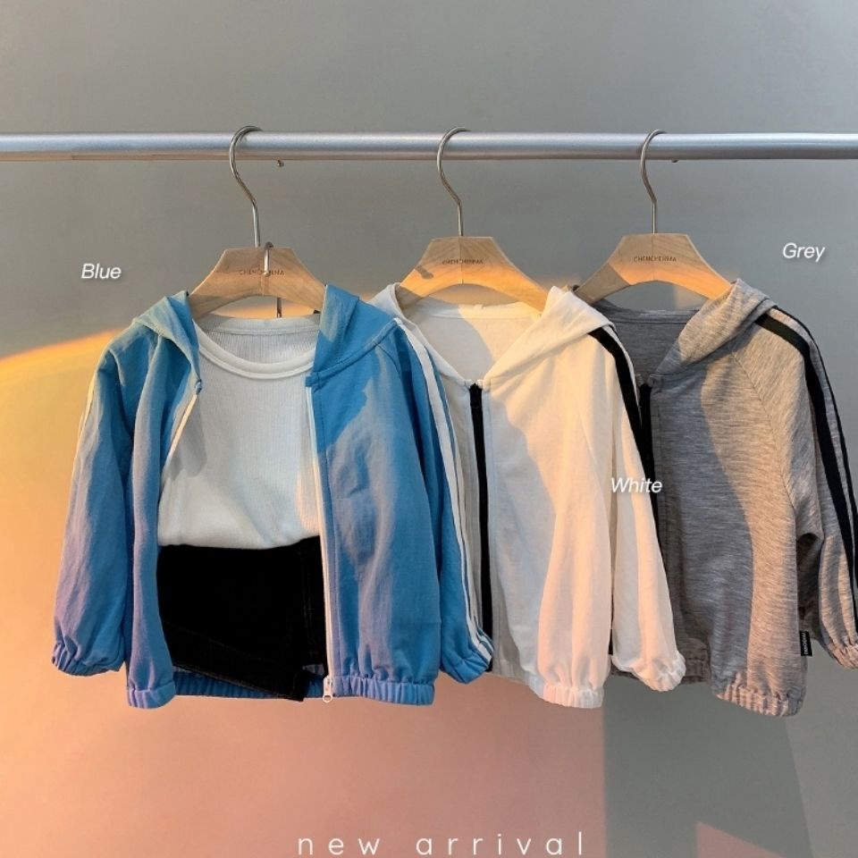 Áo Khoác Cardigan Chống Nắng Thoáng Khí Phong Cách Nhật Hàn 2022 Thời Trang Mùa Hè Cho Bé Trai