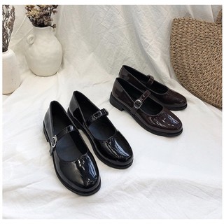 Giày búp bê đế đúc 2,5cm marry jane - giày búp bê mũi bán tròn(marry trơn)