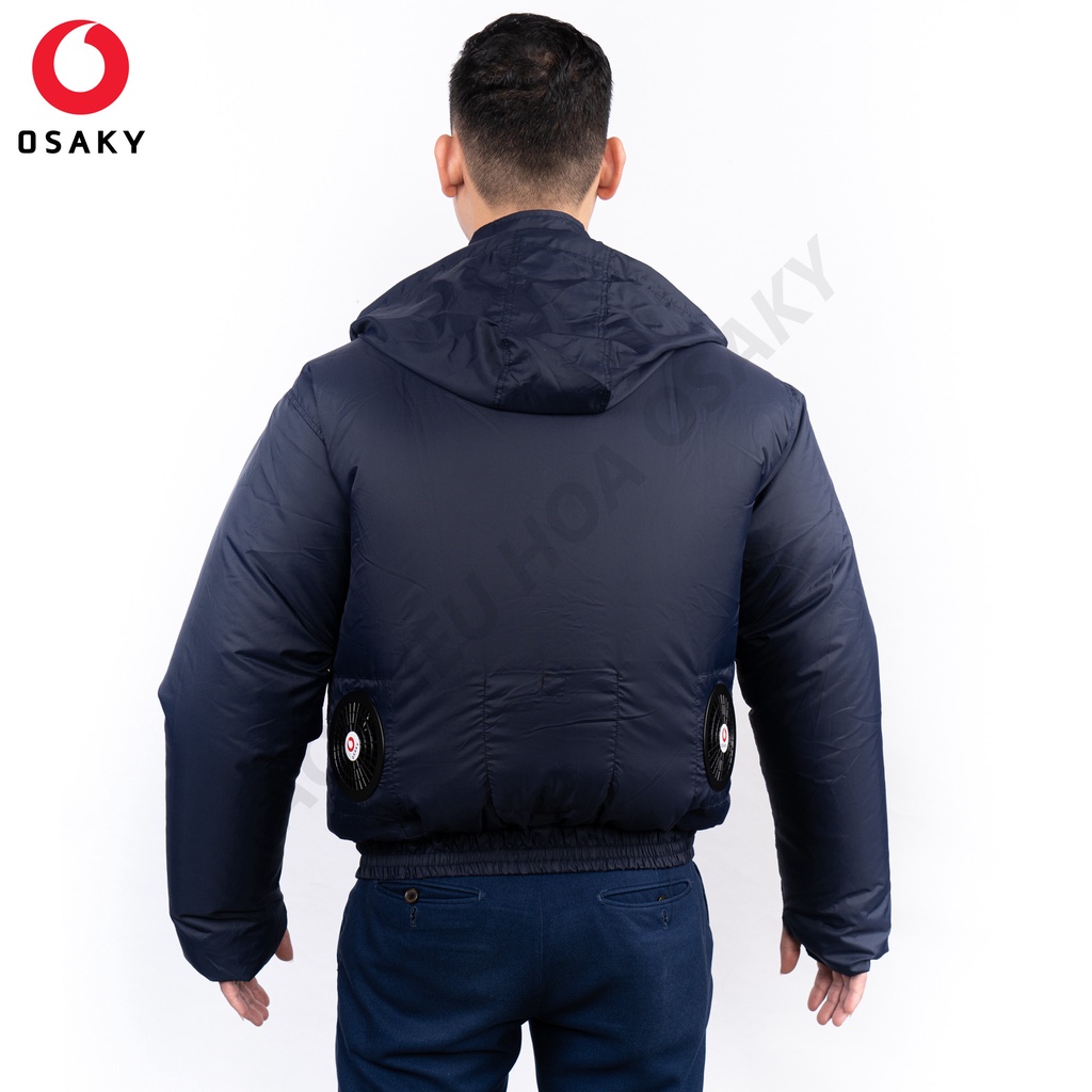 Áo Rời Áo Điều Hòa Chống Nóng Osaky Nhật Bản, Áo Khoác Làm Mát, Giảm Nhiệt Độ Cho Người Lao Động - Xanh Than Kaki