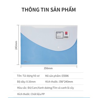 Combo 3 túi đựng hồ sơ Deli E5506