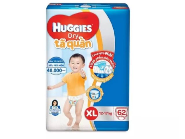 Tã quần Huggies M74/L68/XL62/XXL56 bao bì mới