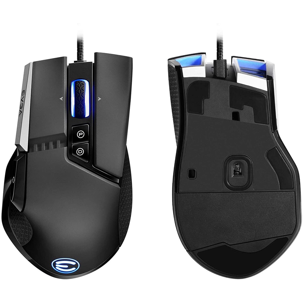 Mouse EVGA X17 FPS Gaming Mouse – Chuột chuyên chơi game cao cấp – 16,000 DPI – 5 Profiles – 10 Buttons – Kèm 5 tạ