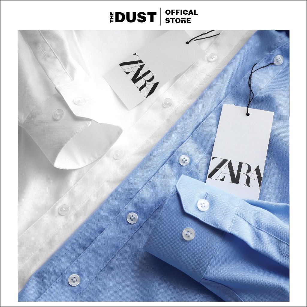 Áo sơ mi nam dài tay trơn cổ bẻ basic ZRA chuẩn form slimfit, Sơ mi nam công sở vải hạt cao cấp