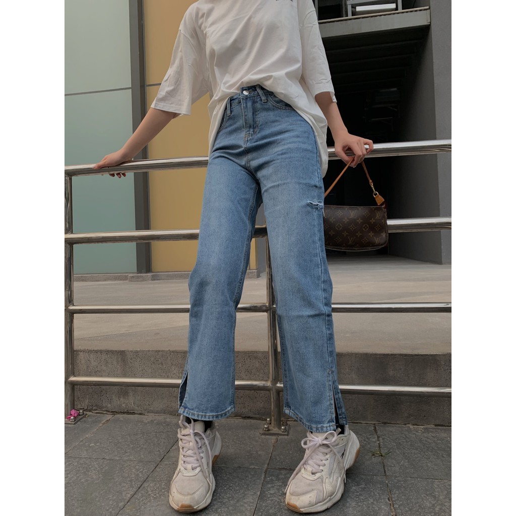 Quần bò gấu xẻ QB182 1004closet