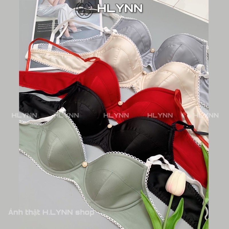 Bộ đồ lót lụa satin có gọng mút nhiều màu m150 | BigBuy360 - bigbuy360.vn