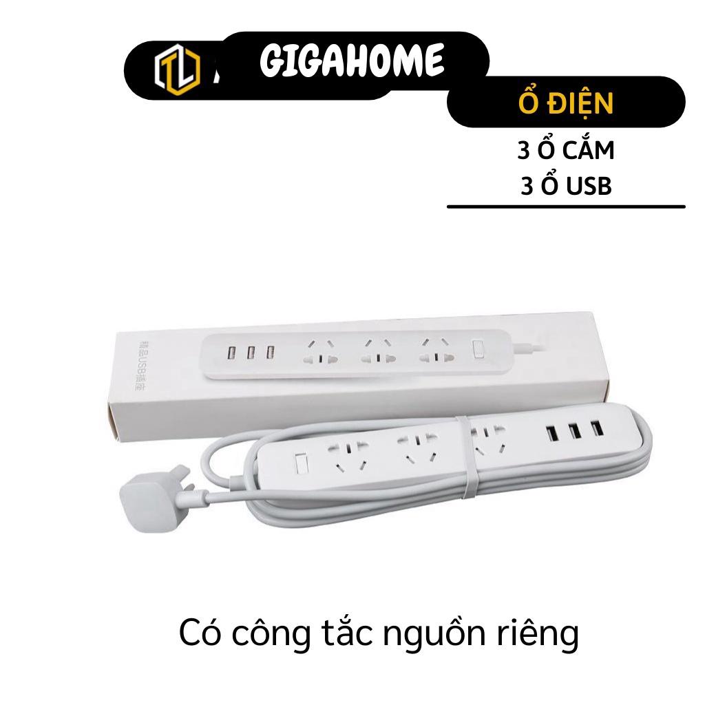 Ổ điện usb  GIÁ VỐN] Ổ cắm điện đa năng 3 ổ cắm và 3 ổ usb, chống rỏ rỉ điện, cháy nổ, tự nhắt khi dòng điện quá tải 8