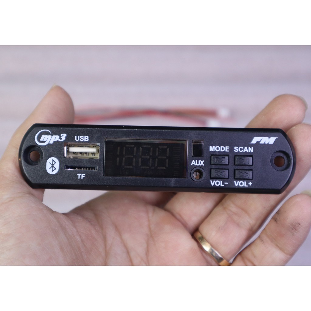 Modul đọc USB/TF/FM/BLUETOOTH Phát Nhạc MP3 Cho Amply V1 Chữ Lớn Rất Đẹp