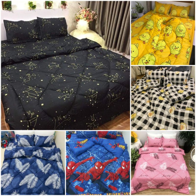 [ NHẬP MÃ HADOCHCH4  GIẢM 40K ĐƠN TỐI THIỂU 177K ]SET GA GỐI CHĂN PHAO CỰC ẤM CHO MÙA ĐÔNG