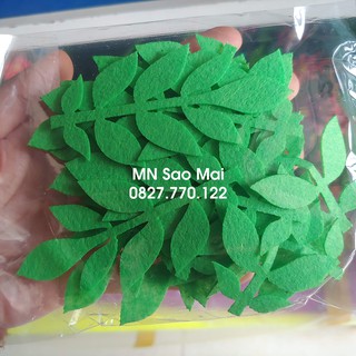 Túi 20 lá vải nỉ 8.5cm mầm non
