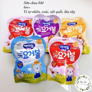 Sữa chua khô Ildong Hàn Quốc cho bé từ 10m+ co 4 vị: chuối, tự nhiên, việt quất, dâu