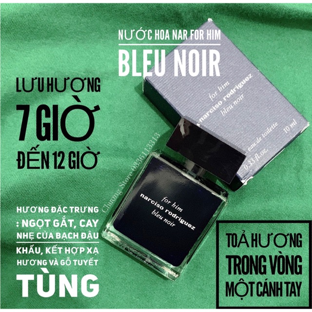 Nước Hoa Nam NAR FOR HIM BLEU NOIR 10m