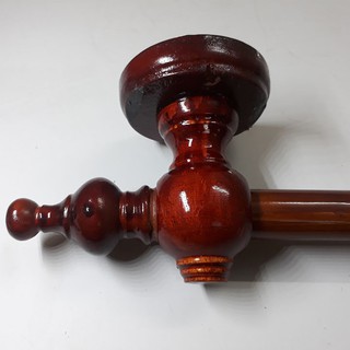 Thanh Treo Rèm - Ngang Phi 28 Tím - Gỗ Thông Cao Cấp Dày - Đầy đủ phụ kiện Mẫu TTND-0023