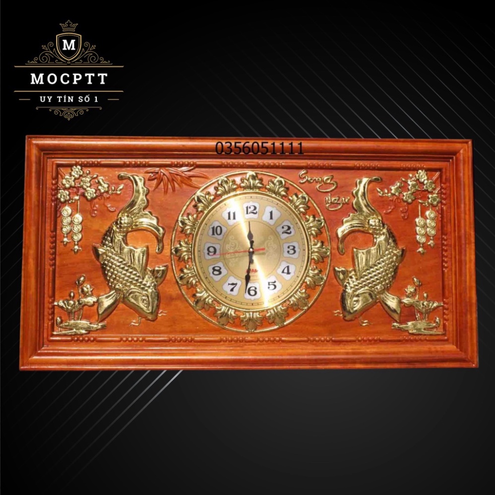 [GIA RE] Tranh Phong Thuỷ gỗ Hương nam phi kích thước 81x41x3cm được dát vàng đài lon cực sang trọng dùng treo trong phò