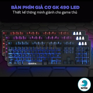 Bàn phím giả cơ Apedra GK 490 LED