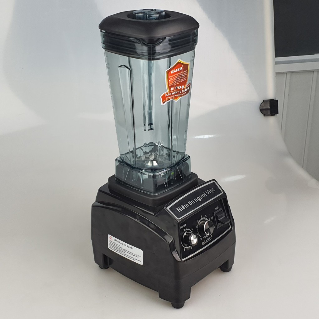 Máy xay sinh tố công nghiệp công suất lớn 1800W xay cực mạnh Osako, có linh kiện thay lâu dài,chuyên dùng quán