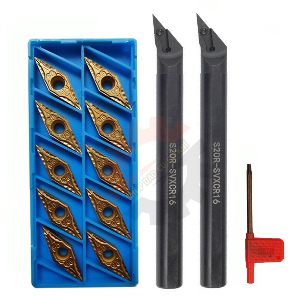 Mảnh chíp VB16/VBMT16 góc mũi R0.4 hãng Kyocera Korea chuyên chạy thép