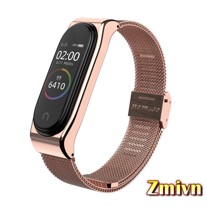 Dây kin loại Xiaomi miband 3 , xiaomi miband 4