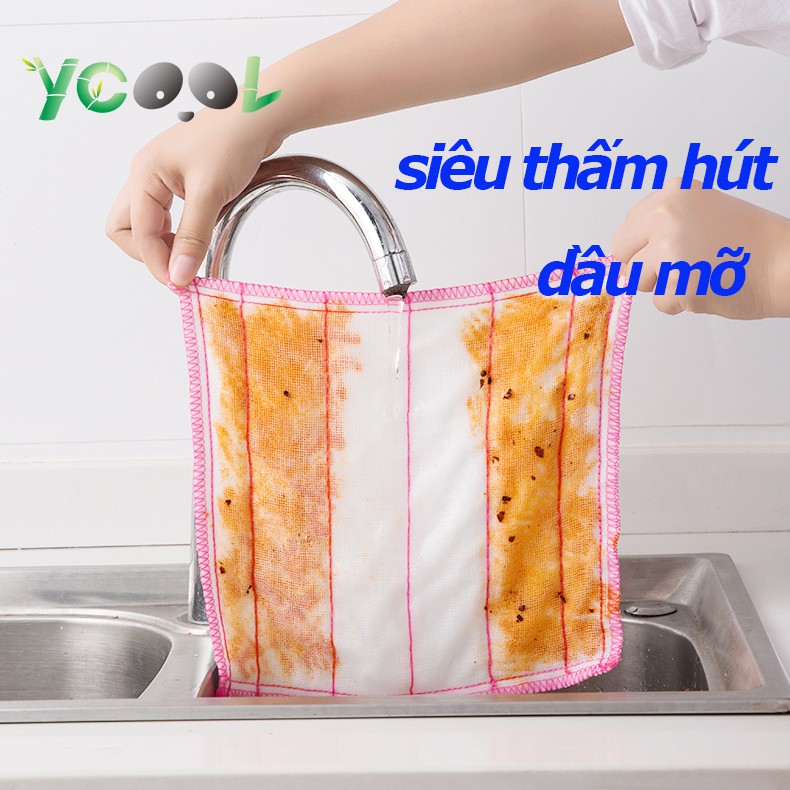 Giẻ lau chùi đa năng lau bát đĩa, khăn lau chống dầu mỡ siêu thấm 5 chiếc | BigBuy360 - bigbuy360.vn