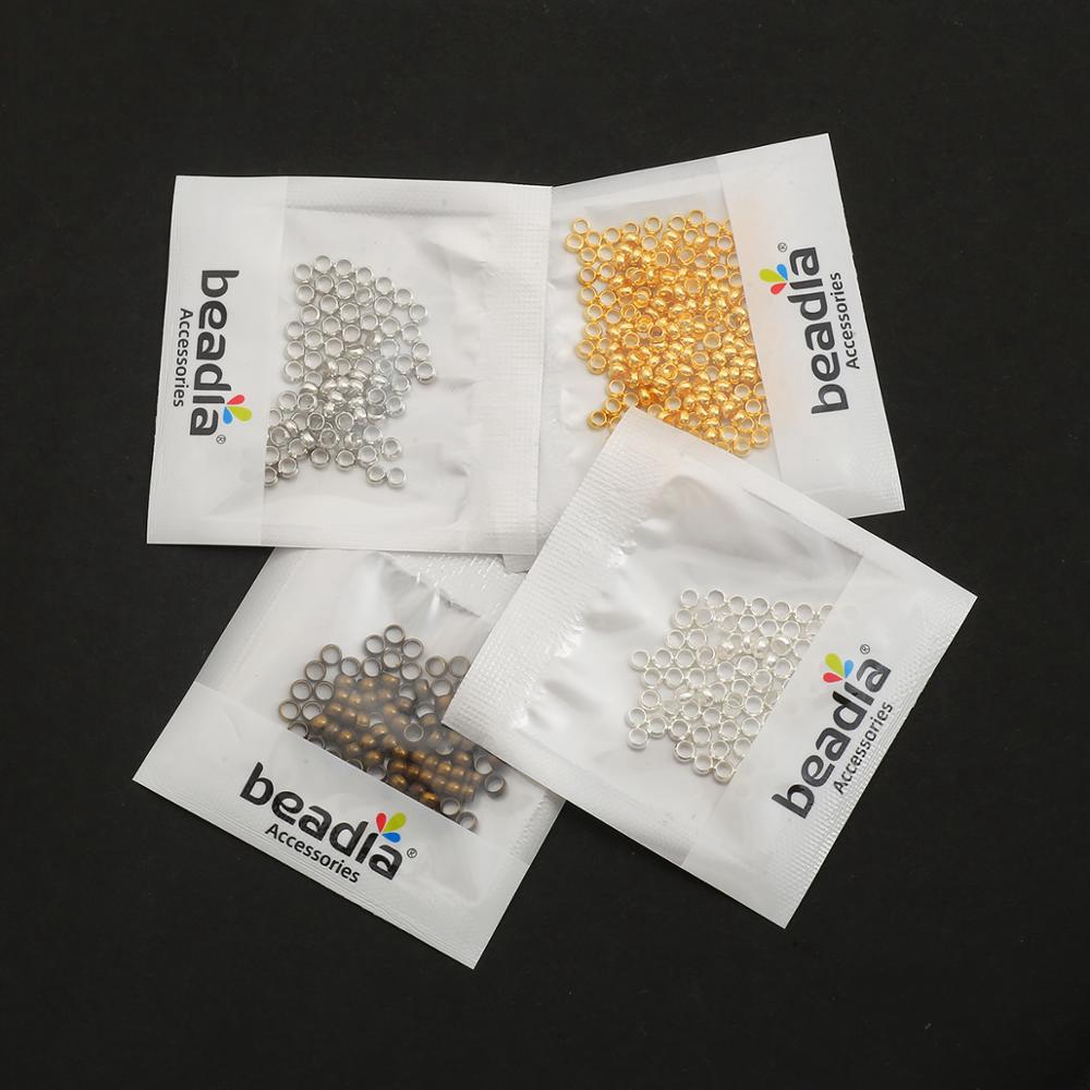 Hạt đầu uốn quả cầu bằng đồng làm đồ trang sức thủ công đường kính 1.5/2 /2.5 /3 /4mm