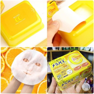 Mặt nạ CC Melano vitamin C làm trắng mờ thâm nám