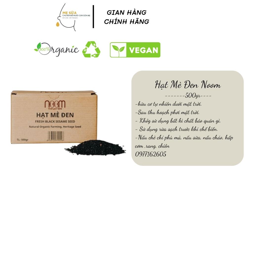 Mè đen canh tác vườn rừng Noom 500g hộp giấy bổ sung canxi tự nhiên, làm sữa ( la mori)