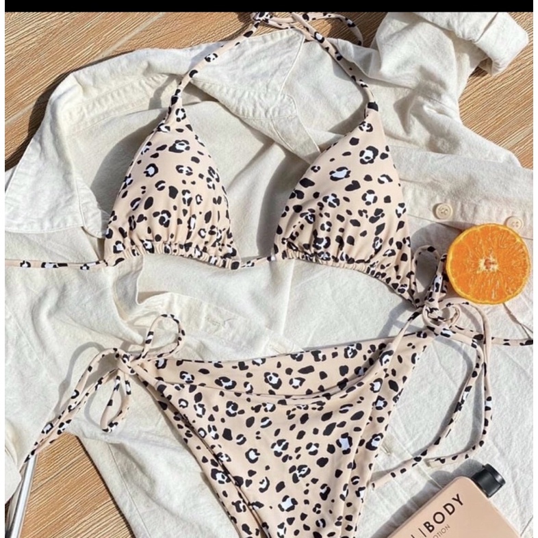 [ From chuẩn ] Bikini áo tắm 2mảnh  bassi beo nude