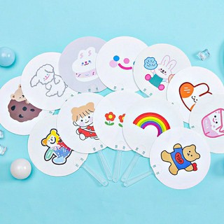 Quạt giấy hình cute