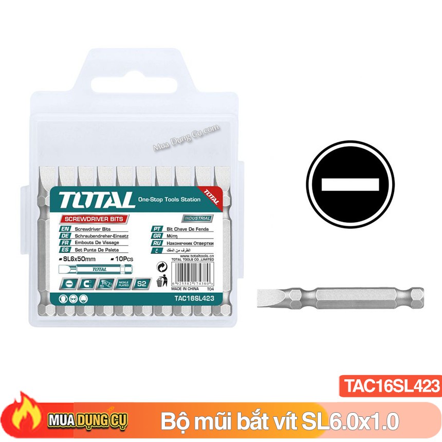 Bộ Mũi Bắt Vít Total TAC16SL423