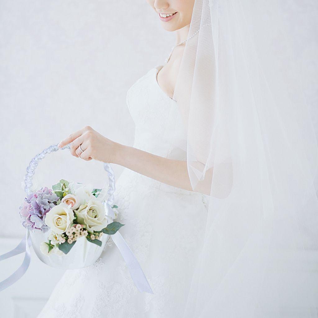 1 Giỏ Hoa Trang Trí Đám Cưới Lãng Mạn
