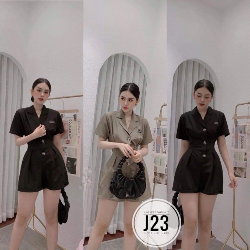 BIGSIZE Jump vest phối nút J23