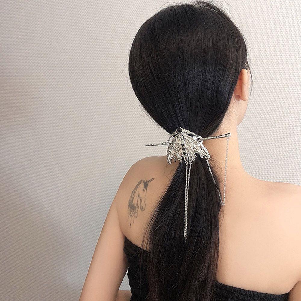 Kẹp Tóc Hình Cành Cây Bằng Hợp Kim Phong Cách Hàn Quốc Thanh Lịch Dành Cho Nữ