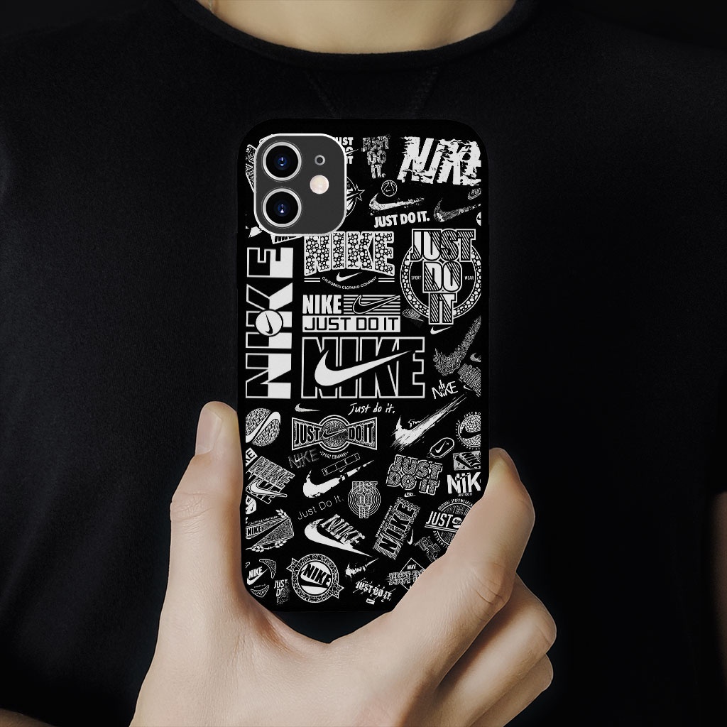 Ốp lưng NIKE JUST DO IT trắng đen nhiều logo OSAMI cho Iphone 6 7 8 Plus 11 12 13 mini Pro Max X Xr  SUPPOD00545