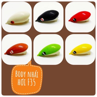 Body nhái hơi f35, làm mồi lure nhái hơi f35, làm mồi cá giả, mồi câu lure, mồi cá giả câu cá lóc, sộp, trê, chẽm, vược