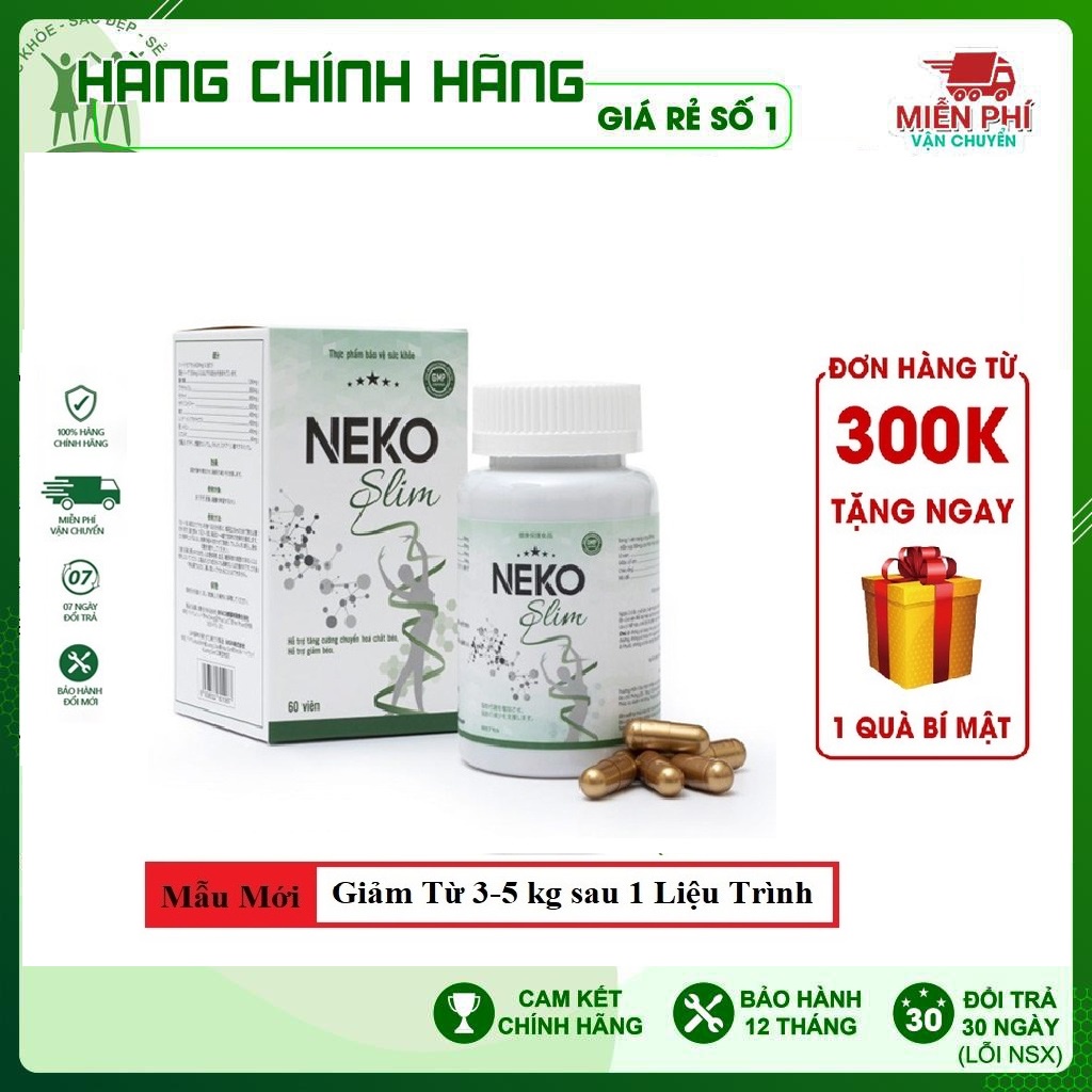 Viên uống giảm cân NEKO SLIM giảm cân nhanh cấp tốc an toàn hiệu quả chính hãng không phải là thuốc giảm cân