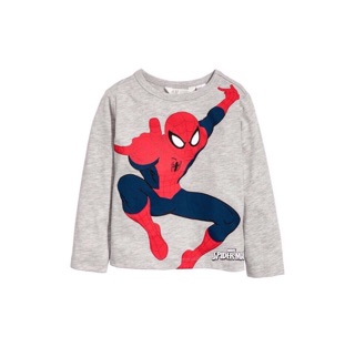 Áo bé trai dài tay Hm spiderman