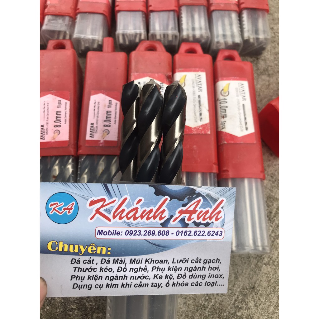 MŨI KHOAN SẮT, INOX AVATAR HÀNG CHUẨN CHẤT LƯỢNG TỪ 2LI~6LI